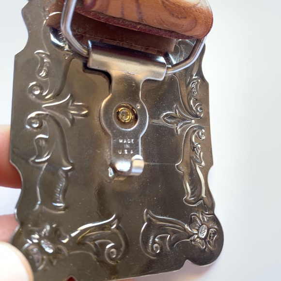 Country Western Longhorn Bull Riding Buckle Belt - Picture 7 of 8